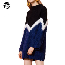 2019 Women Sweaters Autumn Winter Pullover Top Women Sweater Knitted Long Sweater Dress